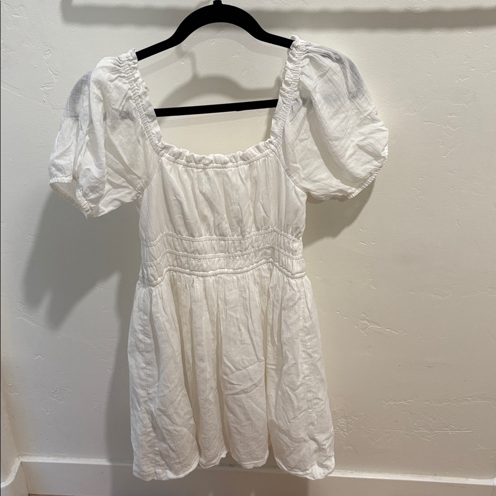 BP White Puff Sleeve dress - Picture 3 of 5